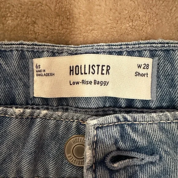 Hollister Floral Embroidery Low Rise Baggy Wide Leg Jeans - Picture 6 of 8